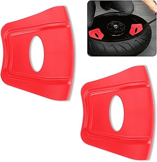 CXCCOI 2PCS Rim Protector for Car Wheels,Double Convex Rib Non-Slip Edge Rim Protector Rim Guards for Car Rims,Universal Tire Removal Tool Fits Cars Motocycles Trucks SUVs Bikes (Red)