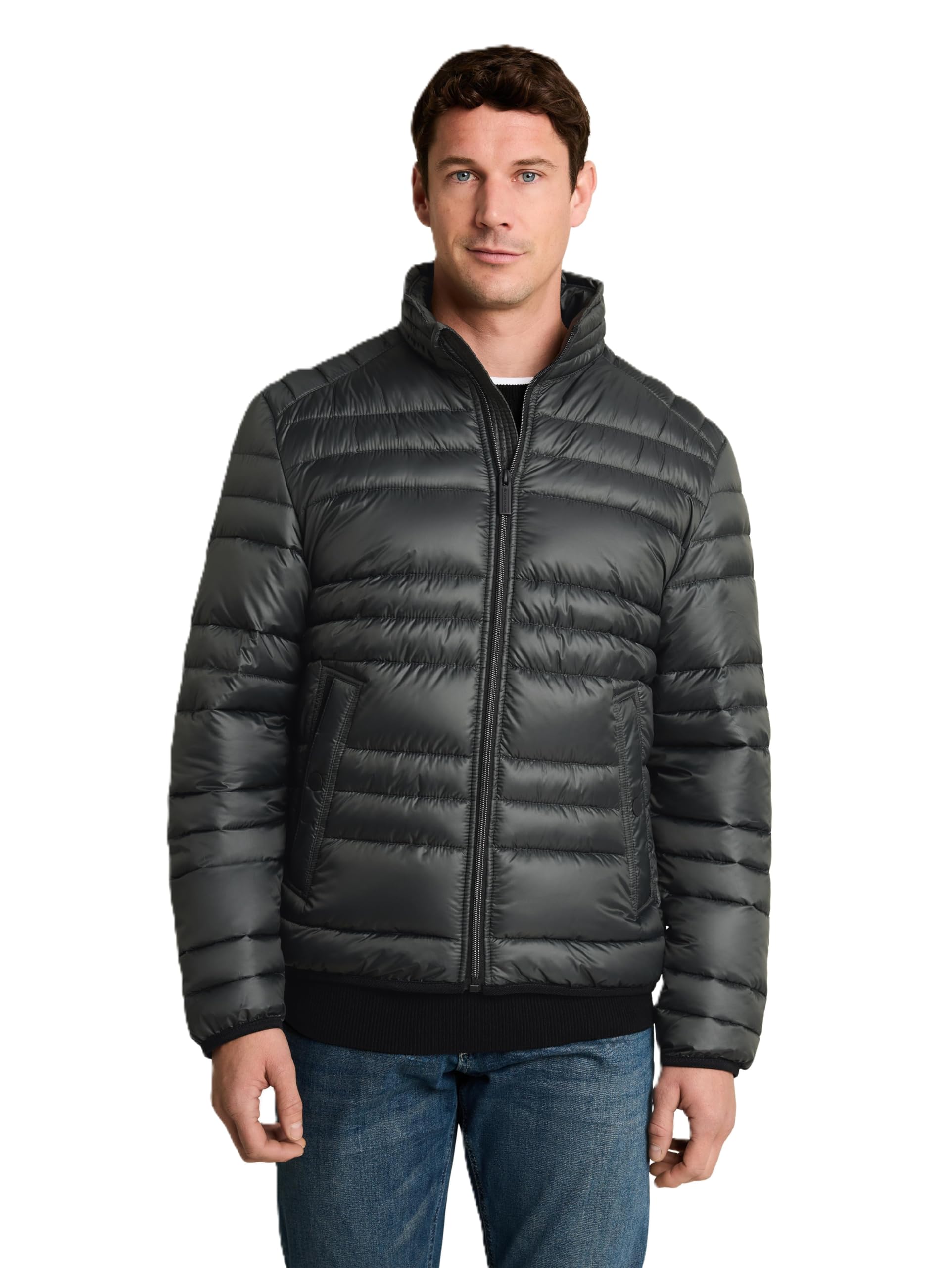 TOM TAILOR Herren 1050925 Lightweight Steppjacke mit Stehkragen