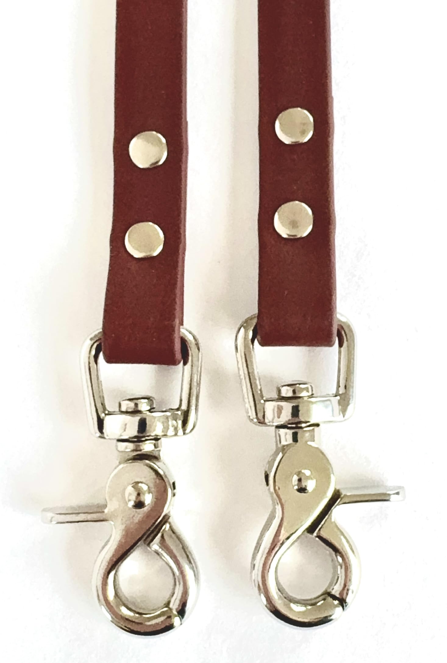 Redini BioThane chiusi con moschettone a forbice, larghezza 16 mm, lunghezza 3 m, marrone, morbide, piatte e facili da pulire, senza barre per allenamento e passeggiate