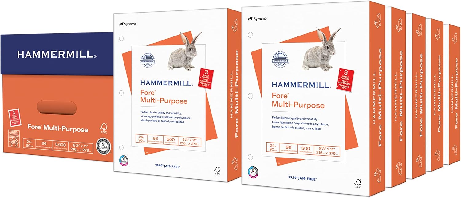 Hammermill Printer Paper, Fore Multipurpose 24 lb Copy