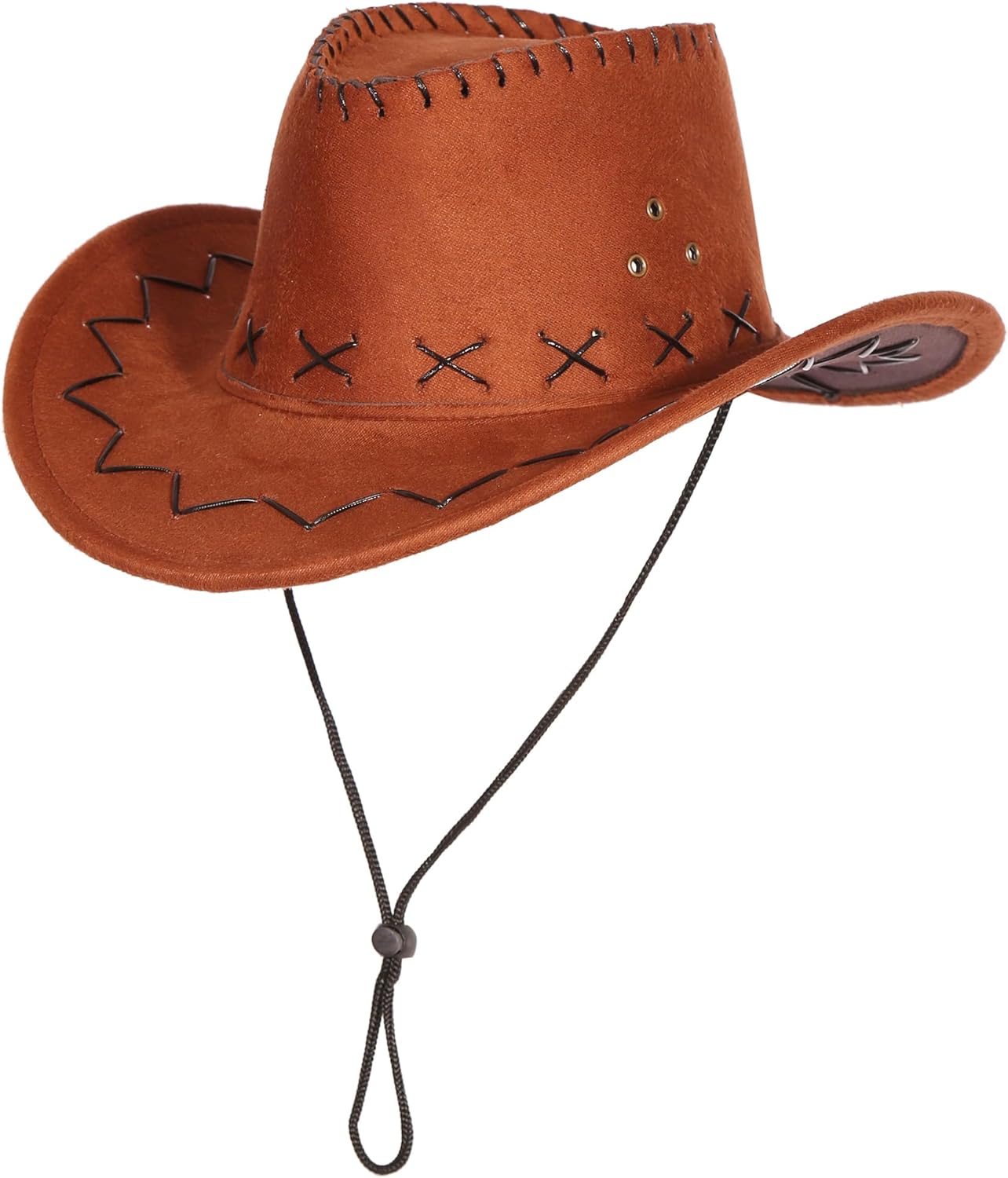 Sicypoty Kids Cowboy Costume Boys Girls Brown Western Costume Outfit for Halloween Cosplay - Image 4