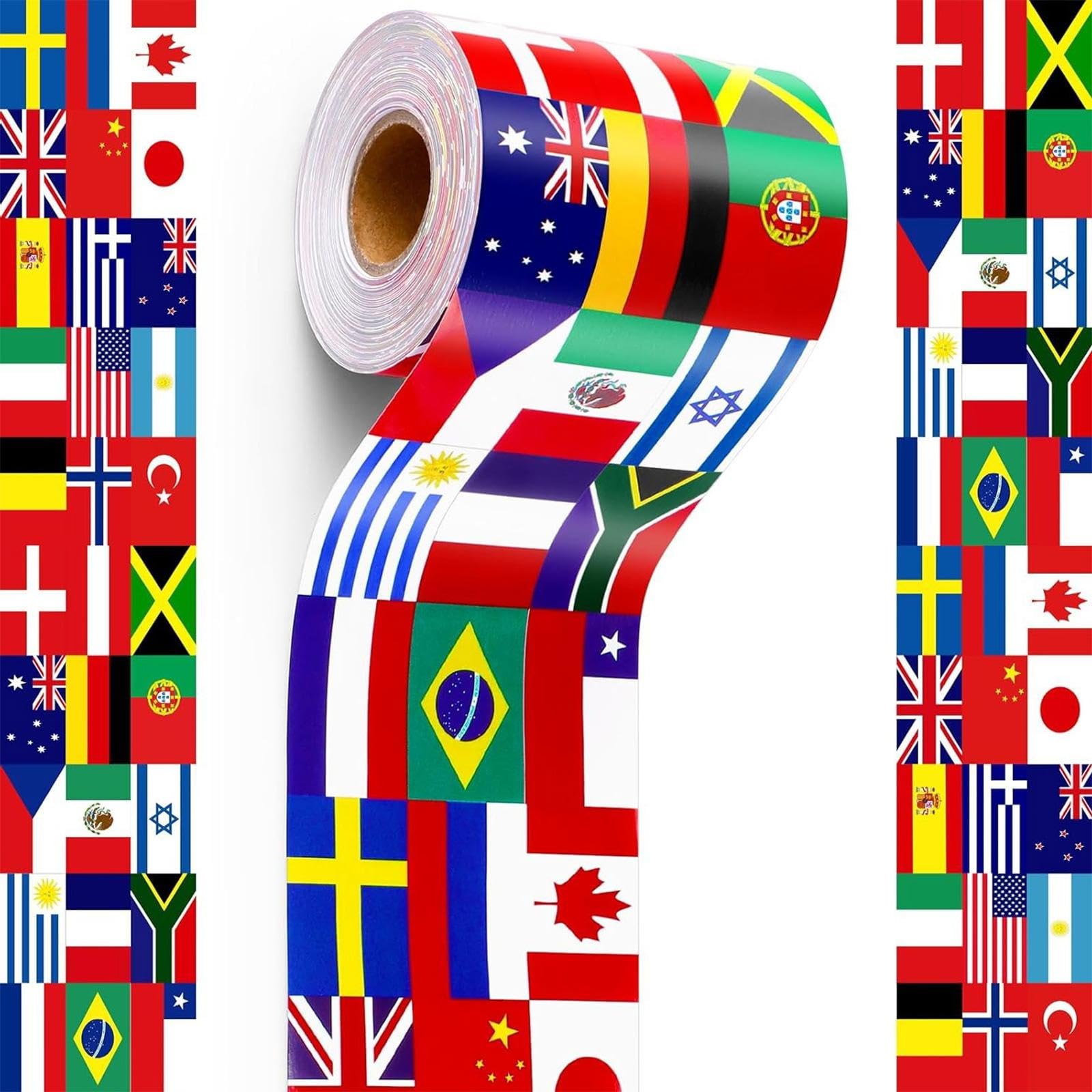 59ft Long Border Sticker 75mm Wide Border Trim Sticker for School Party Classroom Chalkboard Whiteboard Decoration Bulletin Board Borders