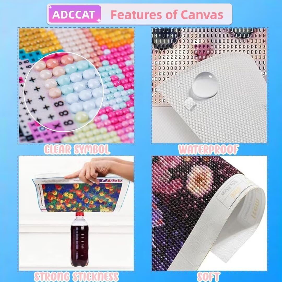 Diamond Art Kits for Adults, 5D DIY Autumn Tree Diamond Painting Kits, Cross Stitch Diamond Painting for Beginners, Diamond Painting Accessories Kits, Embroidery Kit for Christmas Decor(40x80cm)-R69