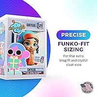 Vista 3 de 2-Pack Clear Hard Plastic Funko Pop Protector Display Cases for 4" Figures, Stackable Display Cases, Made in USA by Gary Plastic Packaging