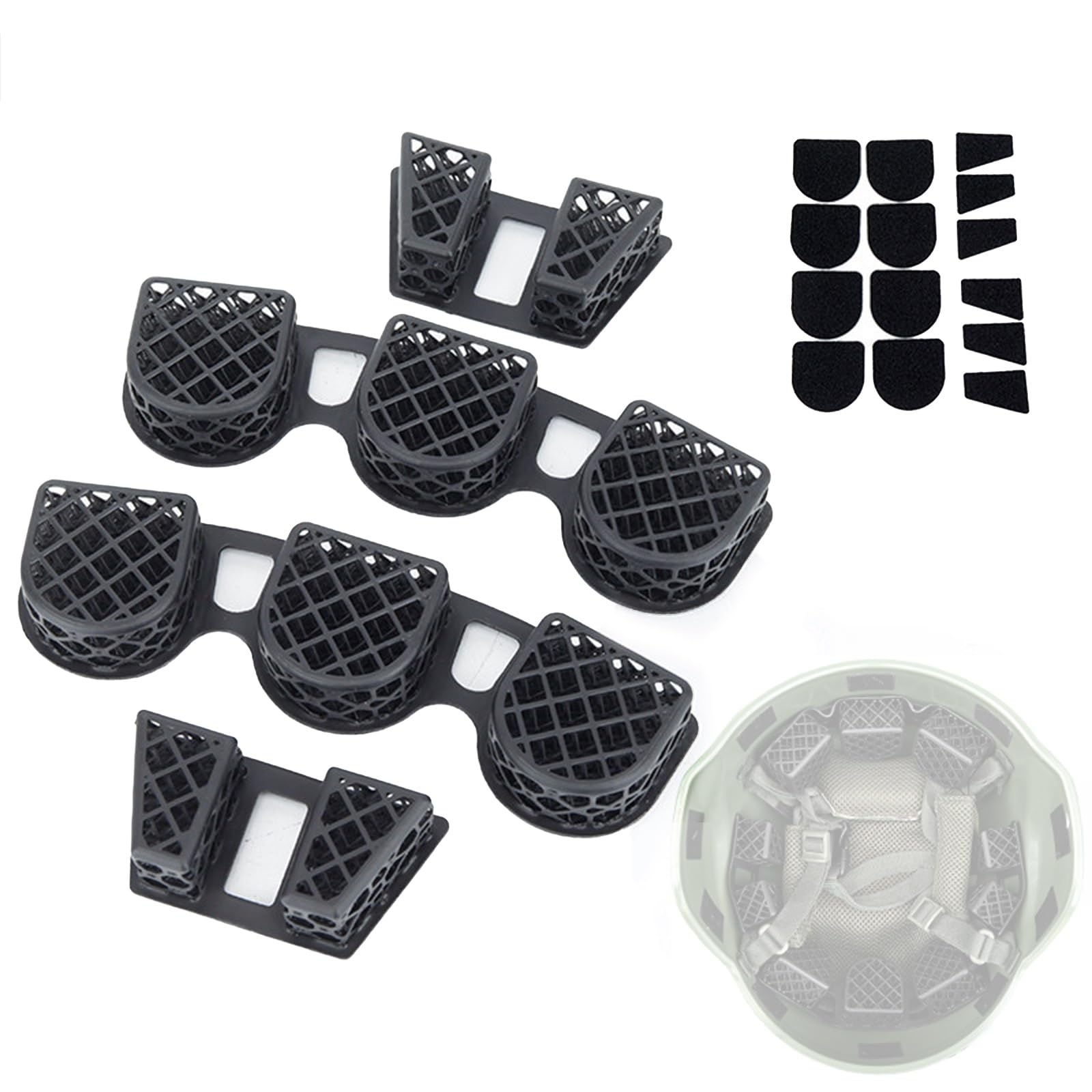Almohadillas tácticas de repuesto para casco, forro de cojín de EVA transpirable para accesorios de casco FAST ACH MICH