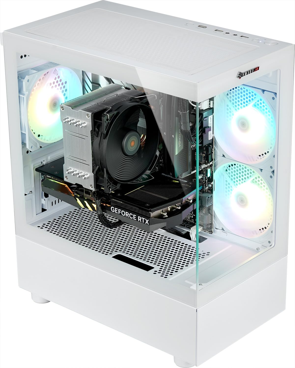 Kiebel Gaming PC Invader XS V AMD Ryzen 7 5700X, 32GB DDR4, GeForce RTX 5060 8 GB, 1TB M.2 SSD, WLAN, Bluetooth, Windows 11 [187169]