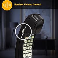 Vista 8 de Teléfono con cable AT&T 688 pies, Negro