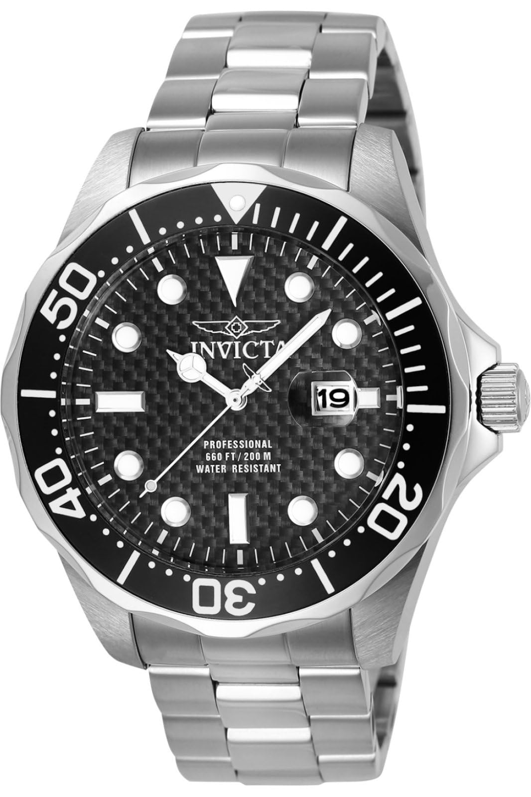 Invicta Pro Diver Męski zegarek kwarcowy ze stali nierdzewnej - 47 mm