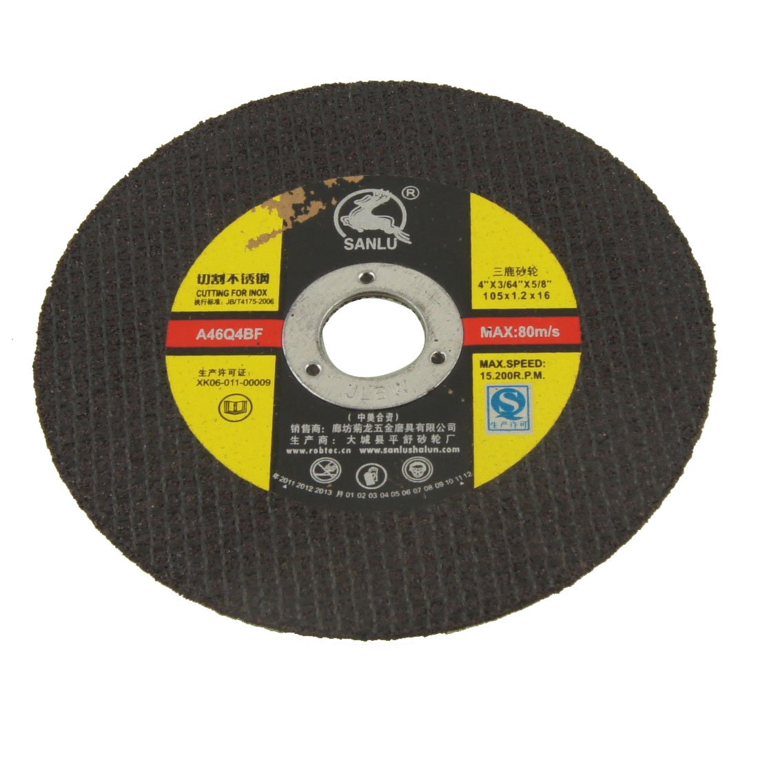 Aexit 105mm Outside Power Tool Accessories Diameter Stainless Steel Polishing Disc Polishing Pads & Bonnets Grinding Wheel