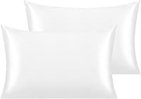 Vista 110 de NTBAY - Fundas de almohada de satén para cabello y piel, fundas de almohada sedosas de lujo con cierre de sobre.