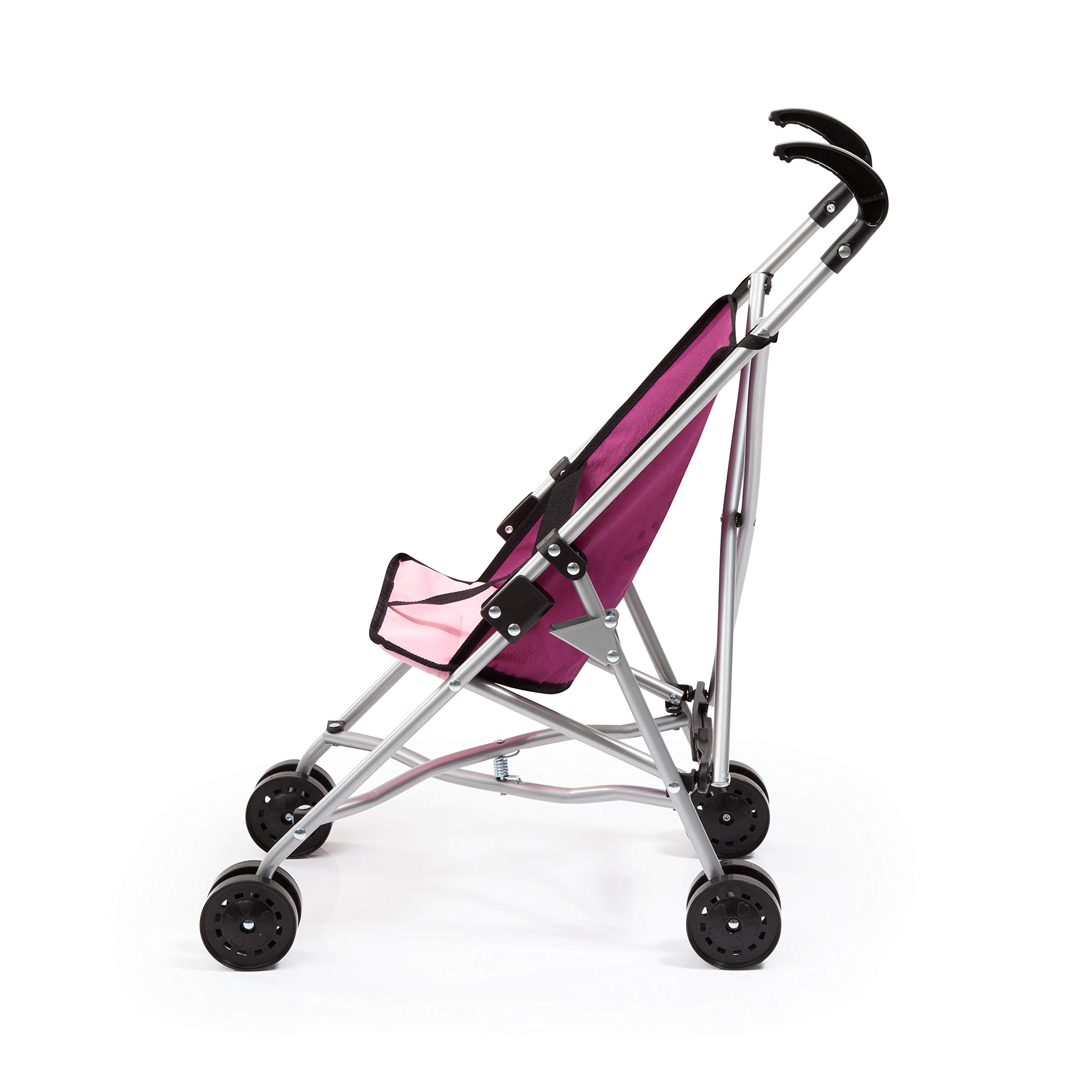 COSTWAY Poussette Tandem Double Pliable - Gris, Dossier Réglable