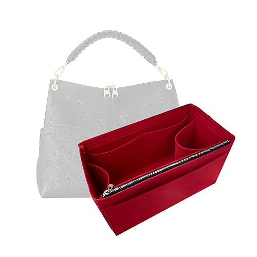 Purse Organizer for Lv Maida Hobo Bag Organizer, Maida Hobo Bag Insert Organizer, Handmade Snug Sturdy 2mm Felt with Gold Zipper (For Maida, Lime)