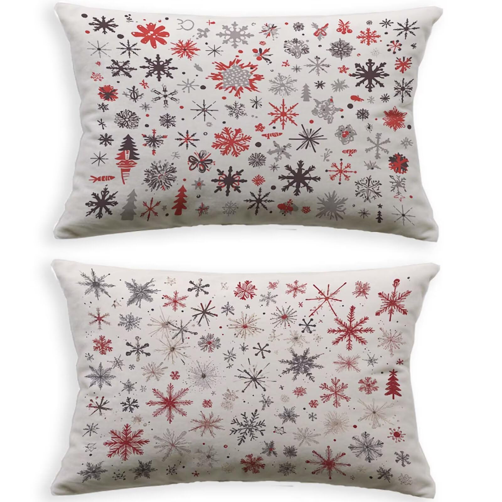 Housses de Coussin de Jardin avec Fermeture Éclair Invisible 70x90cm