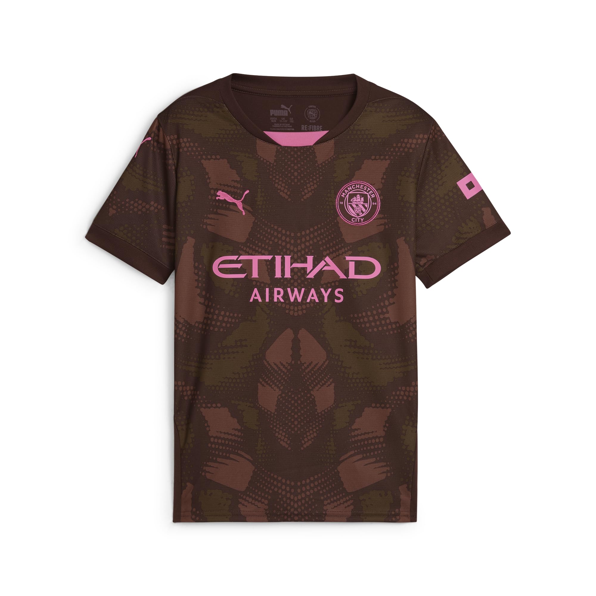 Puma Boys Brown Youth Manchester City 24/25 Goalkeeper Jersey - 13-14Y