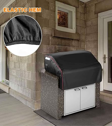 Miniatura 6 de Grisun Cubierta de parrilla integrada de 32 pulgadas para parrilla de gas Bull 45005, cubierta de parrilla para parrilla al aire libre, cubierta de