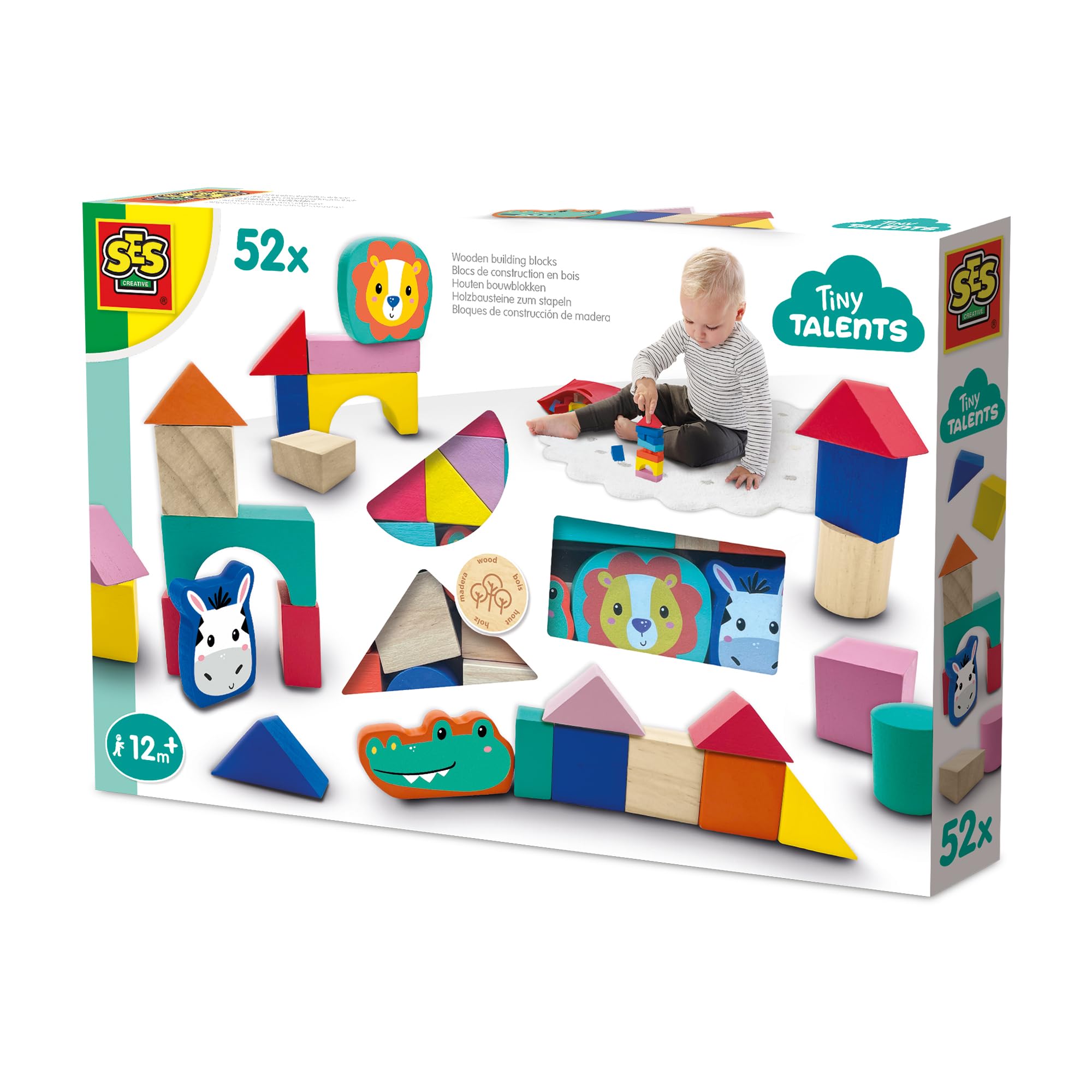 SES Creative Wooden building blocks