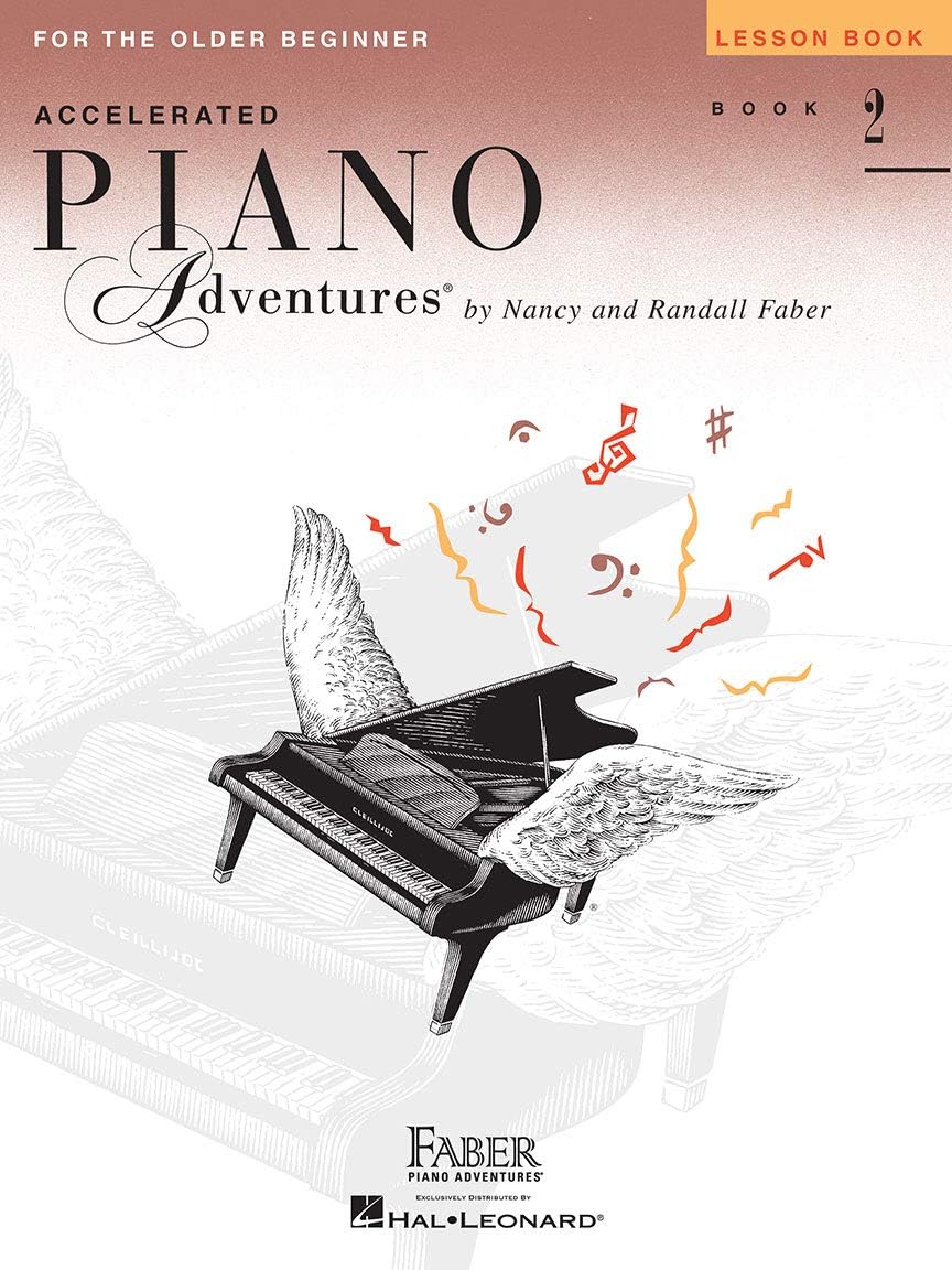 Accelerated Piano Adventures Level 2 Learning Set By Nancy Faber - Lesson, Theory, Performance, Technique & Artistry Books & Juliet Music Piano Keys 88/61/54/49 Full Set Removable Sticker