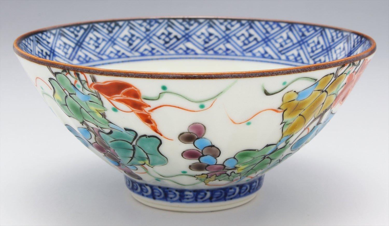 Amazon｜京焼 清水焼 壱楽窯 姫茶碗 (化粧箱入) 色絵葡萄 B8-5｜抹茶碗 