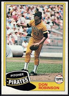 Baseball MLB 1981 Topps #168 Don Robinson DP VG Pirates