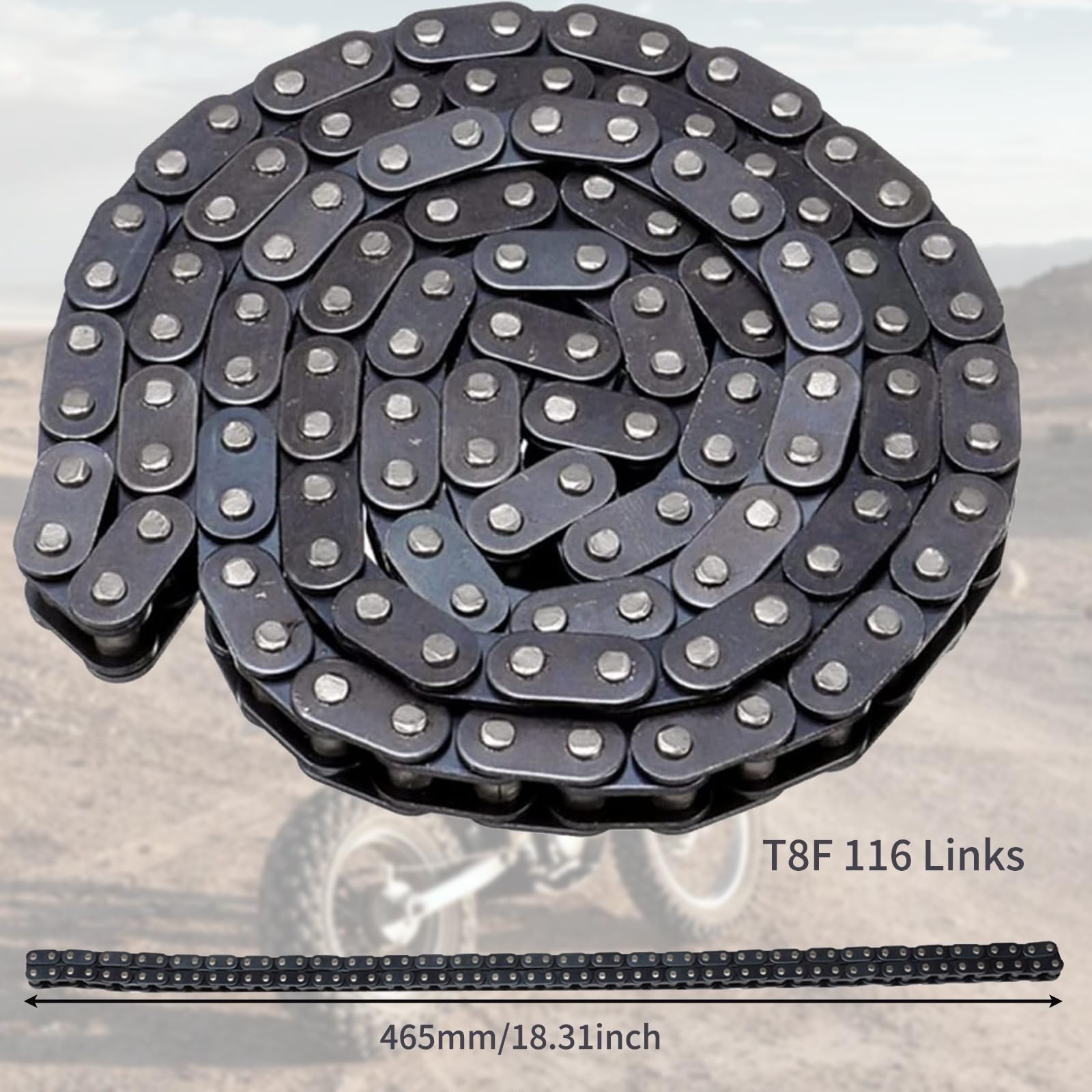 Viviance T8F Kettingriem met gesp Link binnen en buiten 118 voor 43Cc 47Cc 49Cc Mini Dirt Atv Quad Mini Moto Viviance T8F Kettingriem met gesp Link binnen en buiten 118 voor 43Cc 47Cc 49Cc Mini Dirt Atv Quad Mini Moto