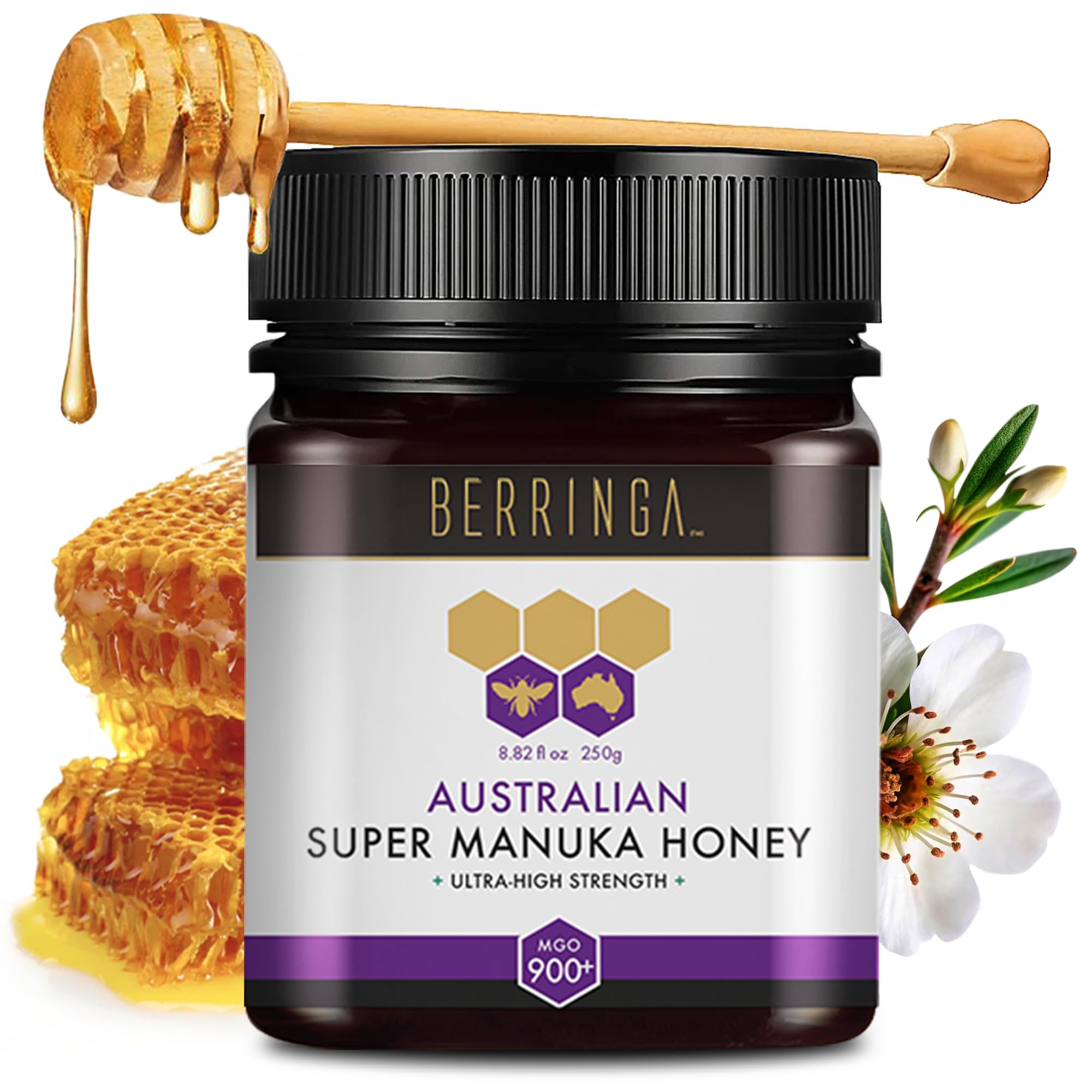 Amazon.com : Berringa Manuka Honey Organic MGO 900+ Ultra-High