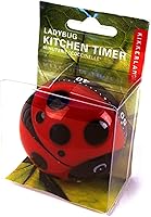 Vista 4 de Mariquita temporizador de cocina Kikkerland, Ladybug, Rojo