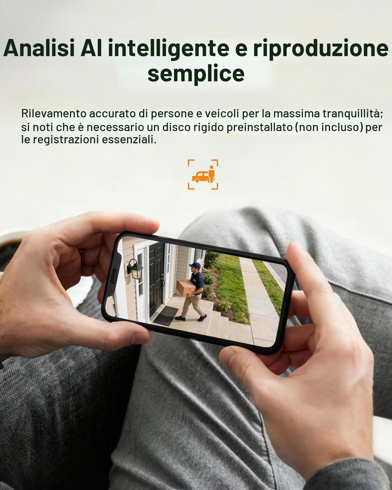 Anlapus 1080p DVR a 8 Canali, Videoregistratore Digitale, 8CH H.265+ DVR di Sorveglianza, Compatibile con Telecamera di Sorveglianza AHD / TVI / CVI / CVBS 960H, Senza Hard Disk