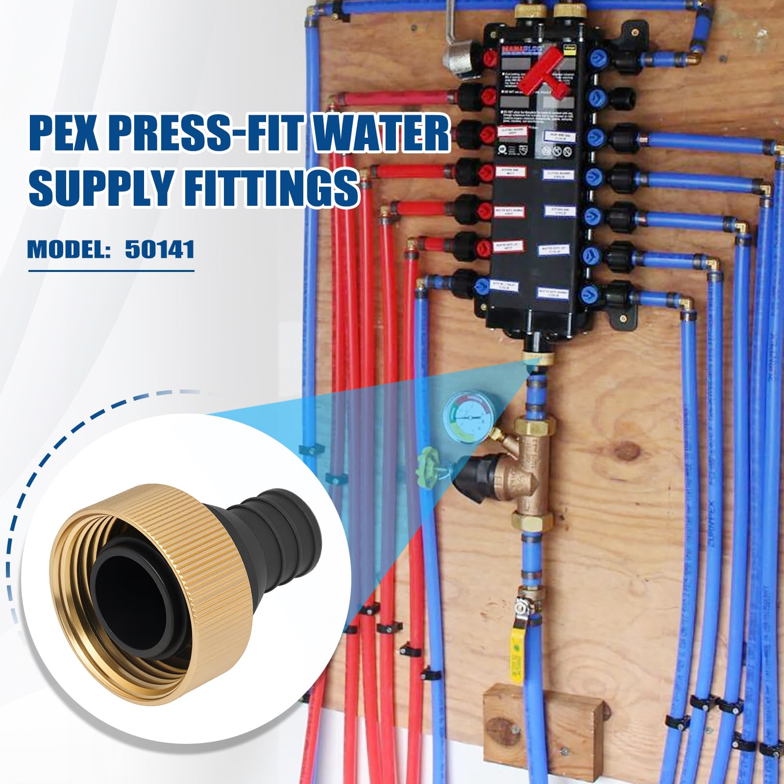 Viega ManaBloc PEX Adapters - 3/4" Fittings -3 Viega ManaBloc PEX Adapters - 3/4" Fittings -3
