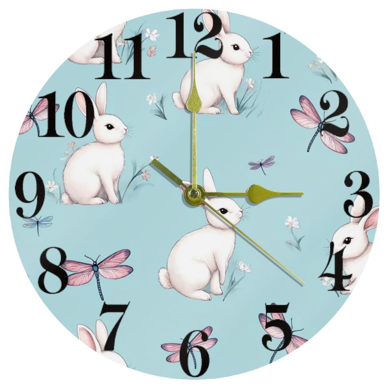 Horloge murale silencieuse à quartz sans tic-tac pour chambre