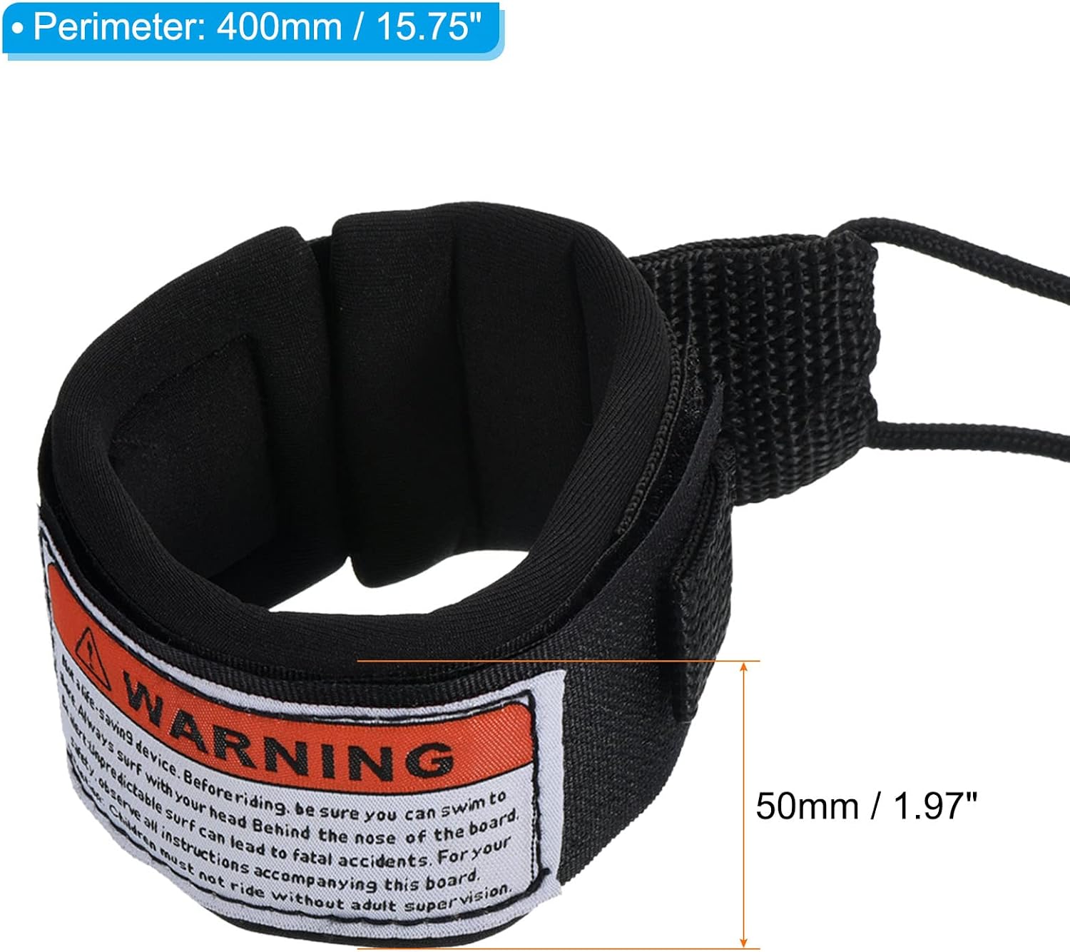 PATIKIL Surfboard Leash, Coiled Leashes with Plug Wrist String Rope for Body Board Paddle Board