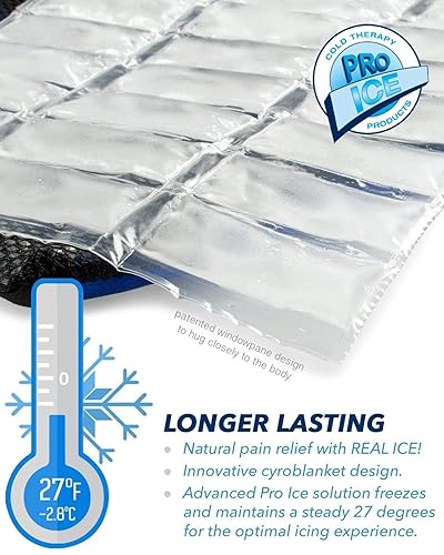 Miniatura 5 de Cold Wrap para rodilla izquierda y derecha, ideal para esguinces de rodilla, hinchazón y artritis - Inserto de bolsa de hielo incluido