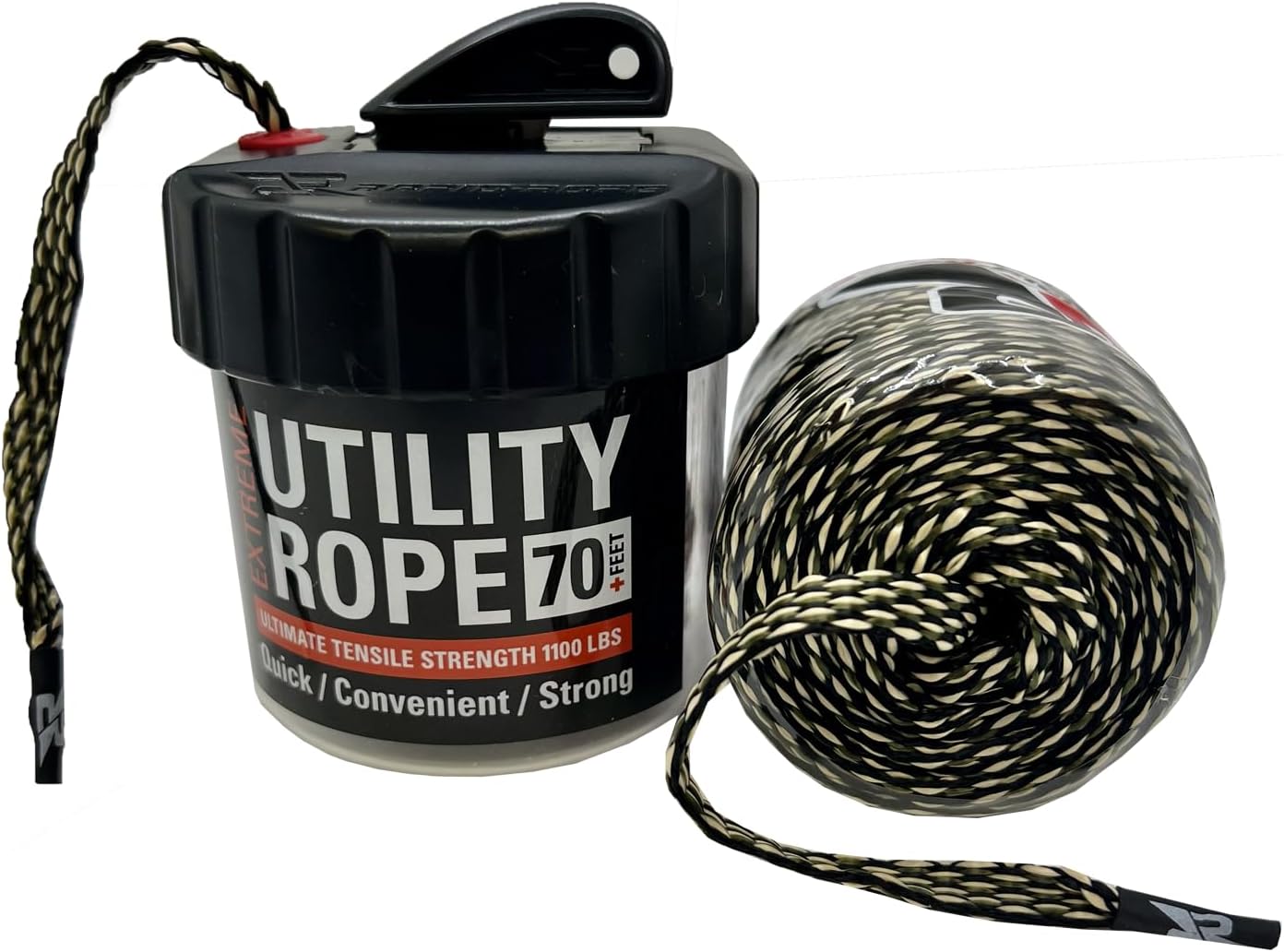 Rapid Rope Canister 70ft Camo Flat Tactical Paracord, Made