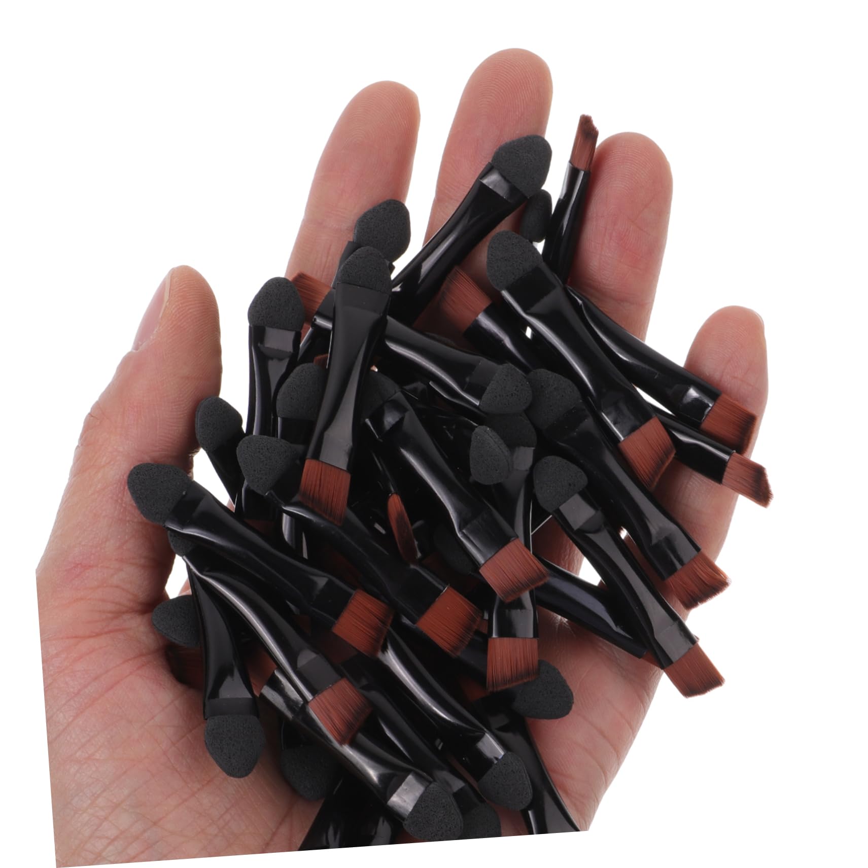 FOMIYES Professional Makeup Brush Set 50pcs Eyeshadow and Eyebrow Brushes Double-ended Applicators for Eye Shadow Women's Makeup Kit