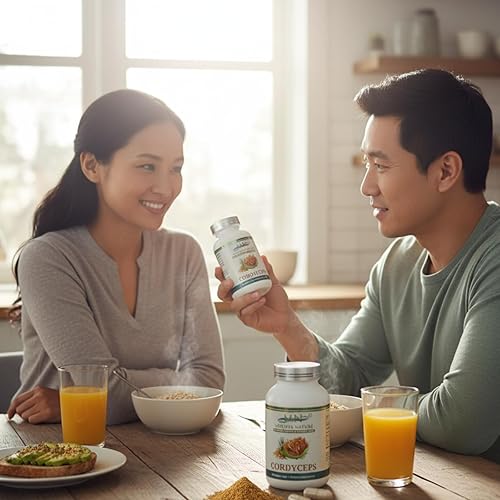 Miniatura 6 de MN Mother Nature Cordyceps Suplemento (1000mg) - 120 Cápsulas