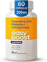 Coenzima Q10 Ubiquinol + Ubiquinona Easy Boost + Vitamina E com TCM 200mg 60 Capsulas