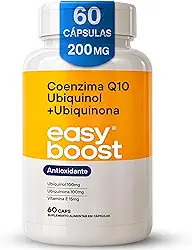 Coenzima Q10 Ubiquinol + Ubiquinona Easy Boost + Vitamina E com TCM 200mg 60 Capsulas