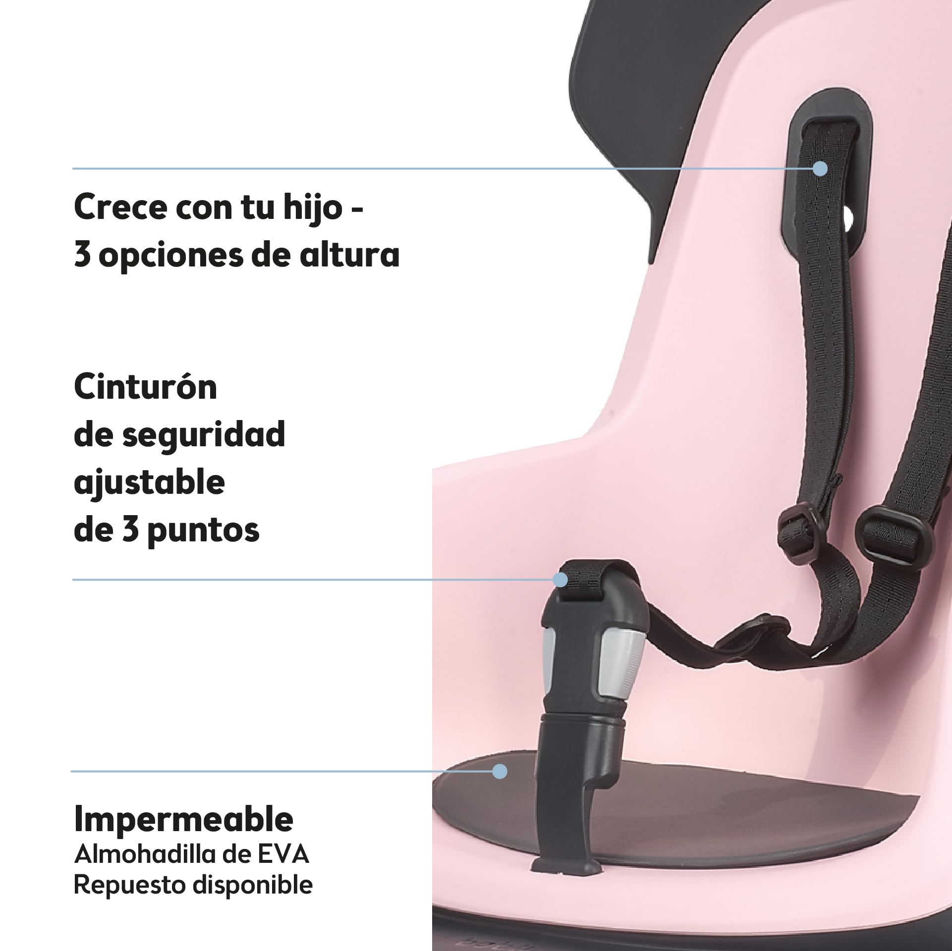 Bobike Baby Seat Go Frames - Silla Trasera Unisex-Baby