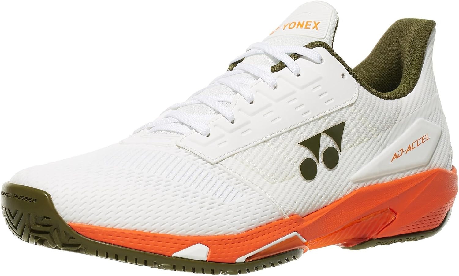Yonex Power Cushion AD Accel Men's Tennis Shoe (White/Orange)
