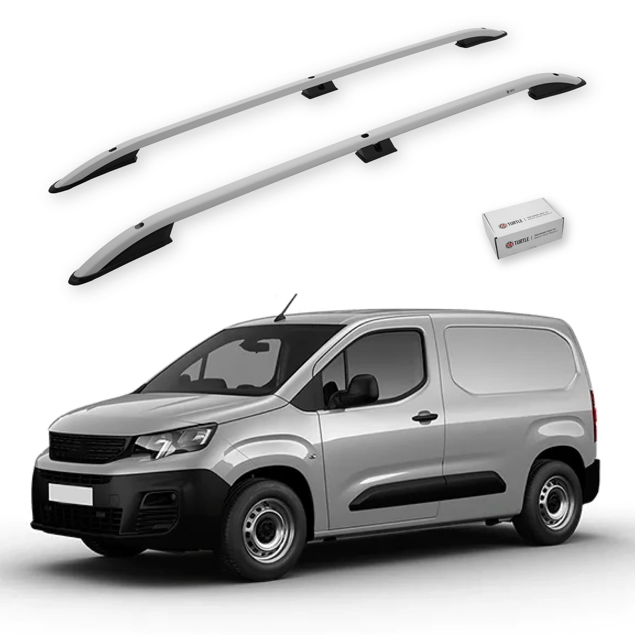 TURTLE Compatibile con Peugeot Partner 20192024 / Barre portatutto Crown Versione Corta | Grigio