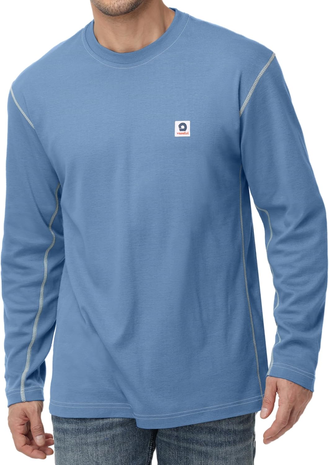 FR Shirts Fire Resistant Shirts Clothing for Men 100% Cotton Pre-Washed 6.5oz Lightweight FR Long Sleeve Shirts