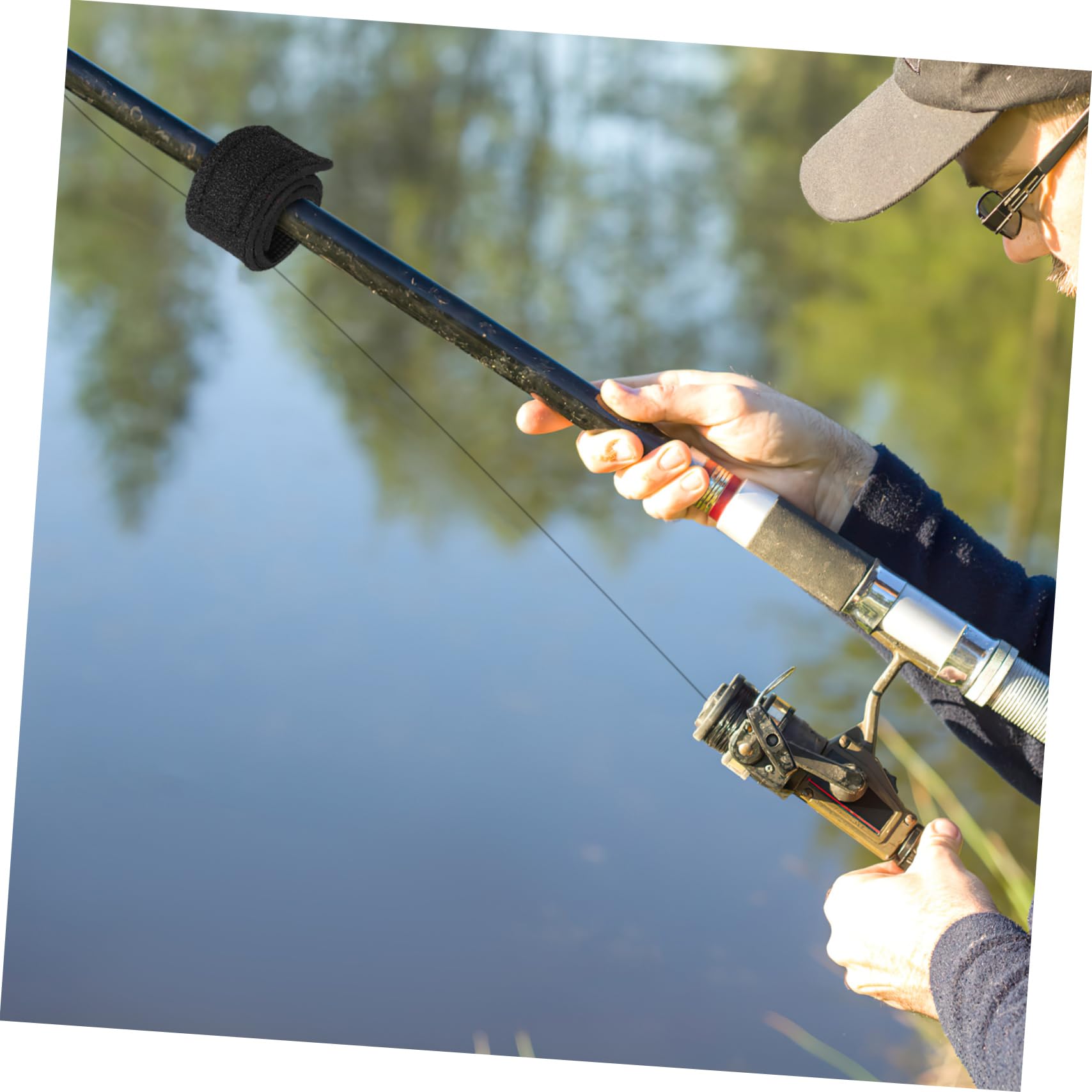 YARNOW 2 Pièces étui de Protection pour Canne à pêche équipement Plongee matériel de plongée enveloppe de Canne à Poisson Sangles de Canne à Poisson Coque de Protection mitaine élasticité