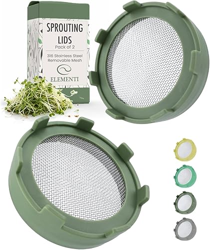 Sprouts Growing Kit for Wide Mouth Mason Jars - Gardening Gifts For Sister