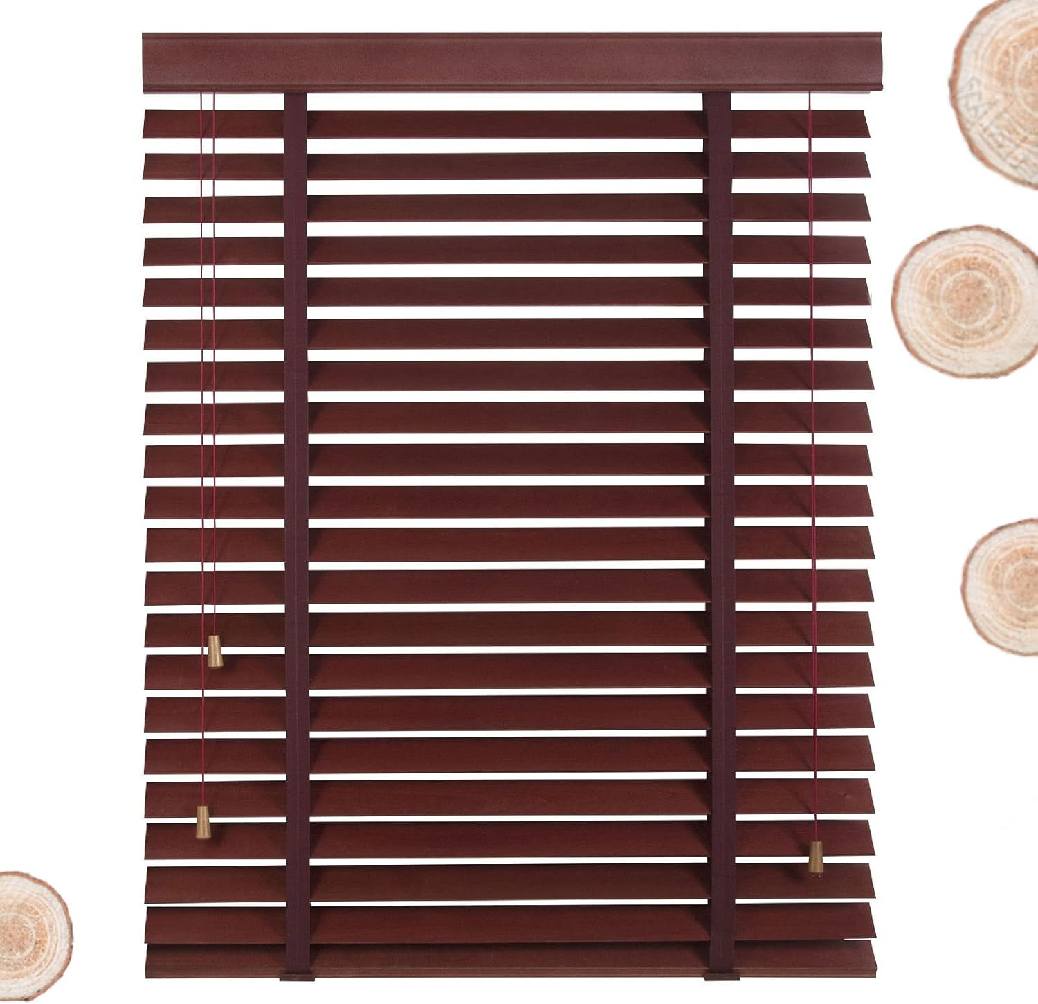 KGUDYS Solid Wood Blinds, for Door and Window