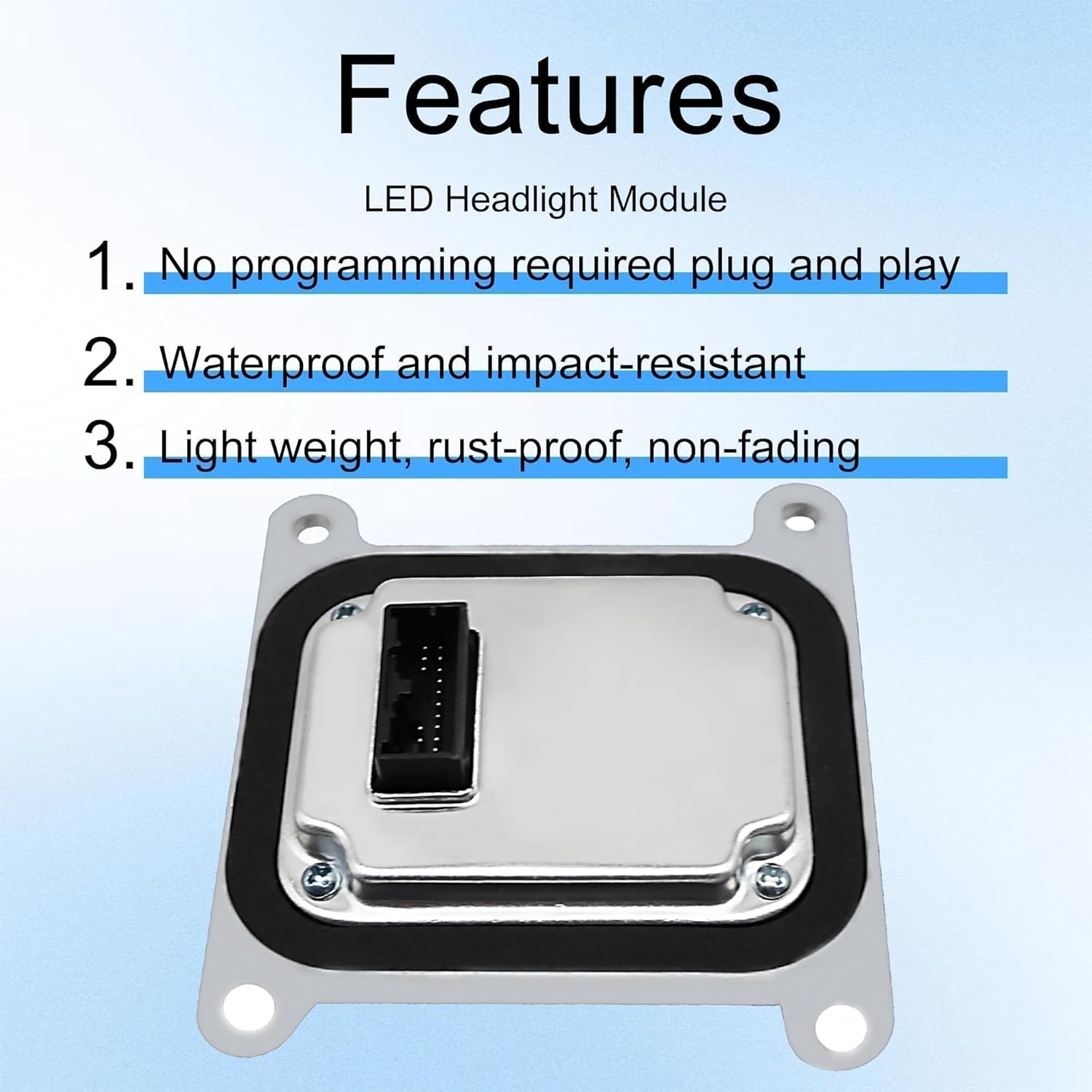 Headlight Module Unit Controller Part Headlight Ballast High Series/ECE 2-Channel Fit for Ford Explorer 2016 2017 2018 2019 Replace FB53-13B626-B FB5Z-13C788-B