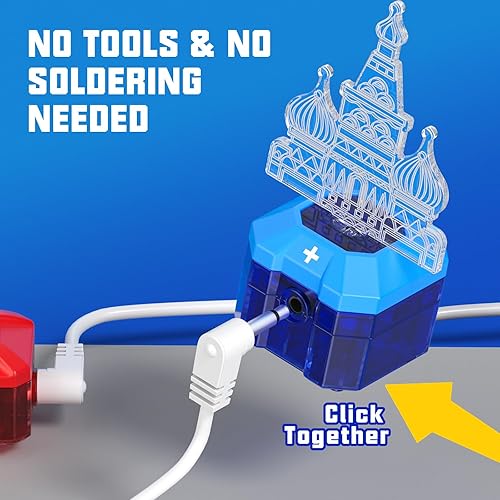 Miniatura 9 de ACIKETO Kits de ciencia para niños, kit de exploración electrónica con más de 671 proyectos de circuito, experimentos físicos, placa de circuito,