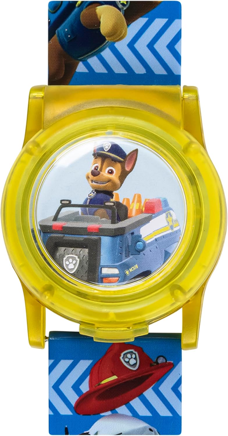 Nickelodeon Paw Patrol Pop-Open LCD Watch for Kids with Flashing Lights, Full-Color Character Strap, Dual-Layer Dial Design, Gift Tin Box Packaging, Fits Wrists 5.5" to 8" - Image 6