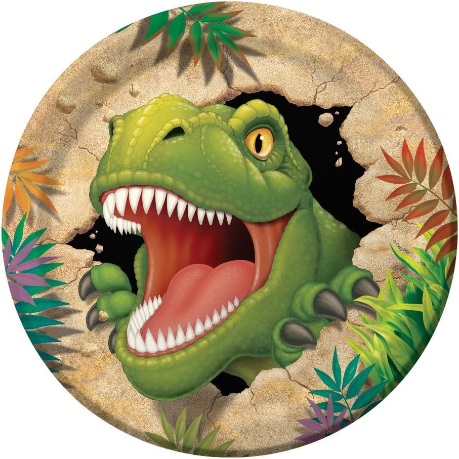 Dino Blast 8 Count Paper Dinner Plates