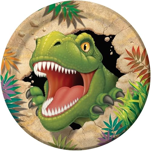 Creative Converting Dino Blast - Platos llanos de papel (8 unidades)