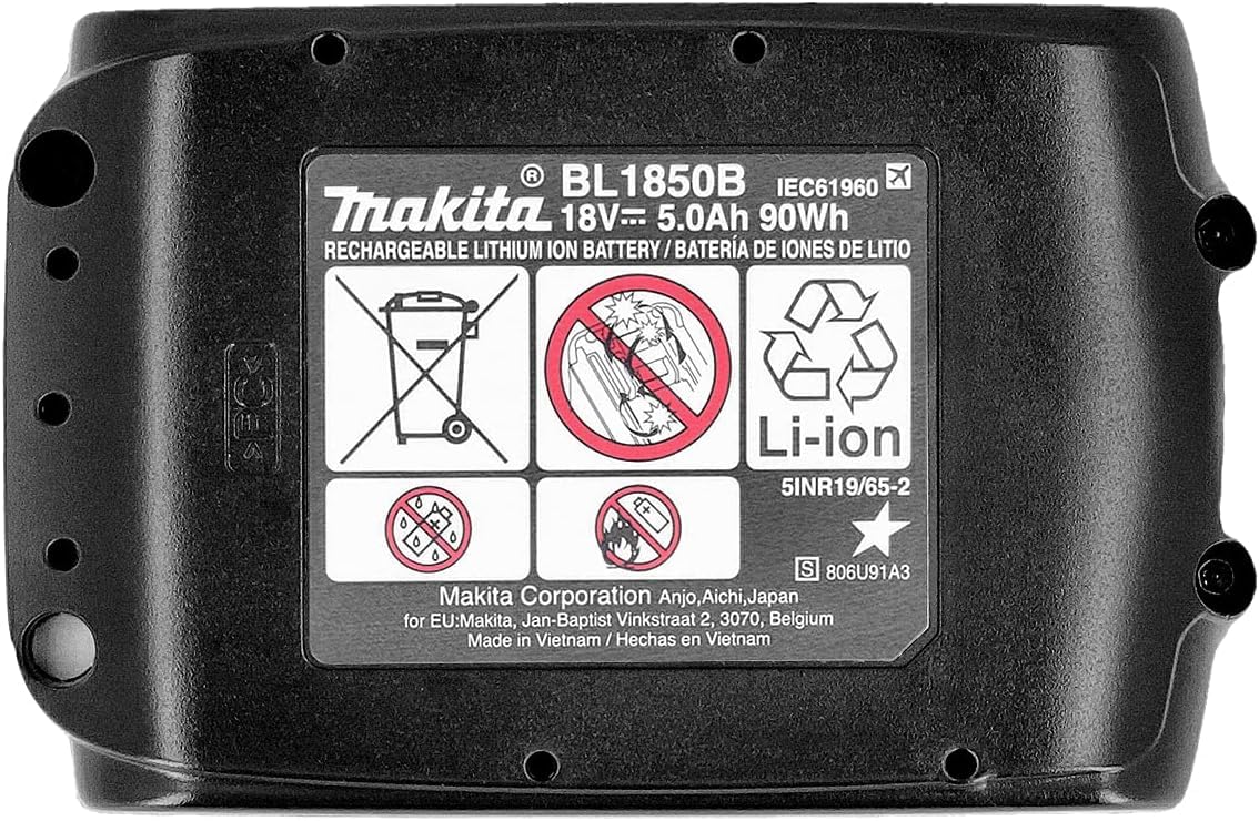 Makita Oryginalny akumulator litowo-jonowy BL1850 18 V 5,0 Ah LXT 3 szt