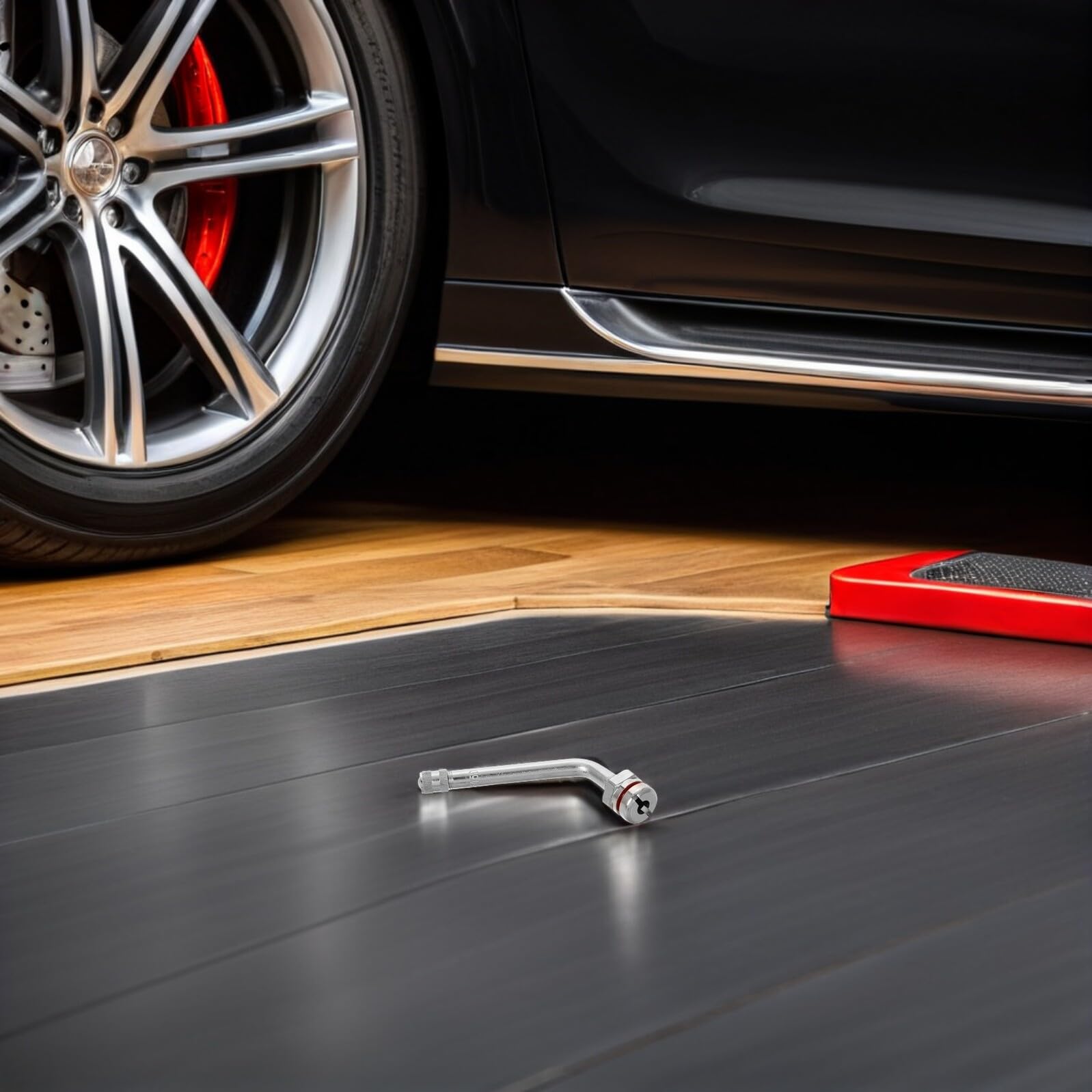 Kit 10 Pezzi Estensori Valvole Pneumatici in Metallo per Camion, Estensione Stelo Valvola Tubeless Sigillatura Antiperdita, Resistente per Manutenzione Pneumatici Pesanti